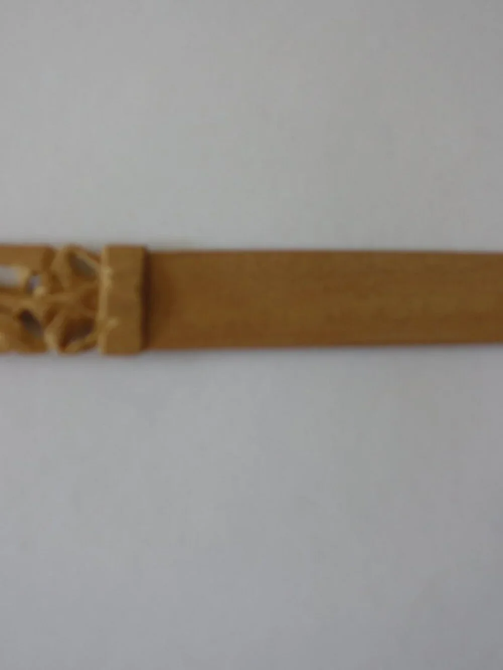Vintage Carved Women Wooden Letter Opener about 7.25